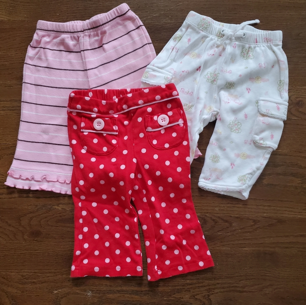 Mixed Girls 3/6M knit pants 3